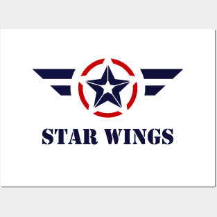 Star Wings Emblem Logo Posters and Art